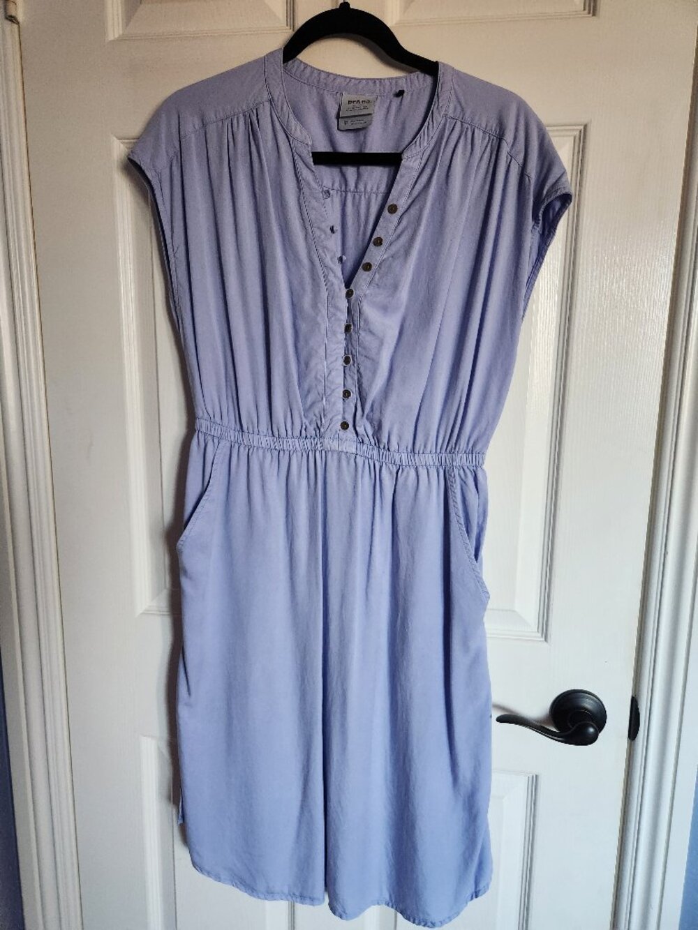 Prana Lavender Bay Dress - Morning Glory Size Medium